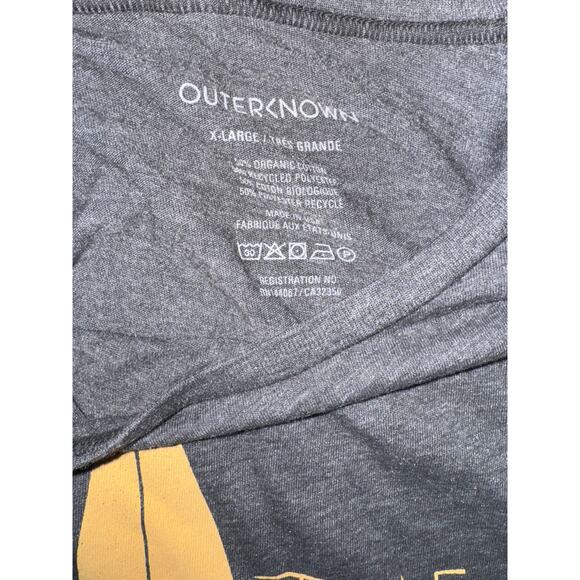 OUTERKNOWN The Only Gun You Need Tee in Gray Size XL New with Tag MSRP $38 - Picture 5 of 6